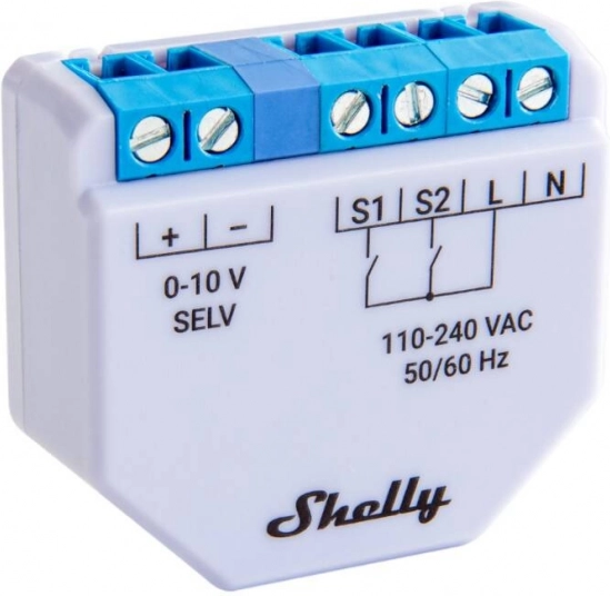 Shelly Plus 0-10V ściemniacz światła WiFi/Bluetooth