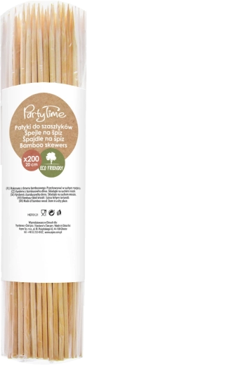 Bambusowe patyczki do szaszłyków 20 cm ARPEX (200 szt.)