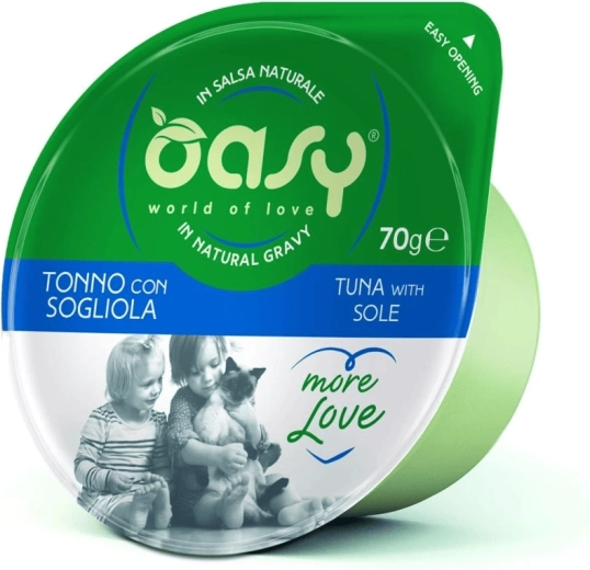 Oasy More Love karma dla kotów tuńczyk z halibutem 70 g