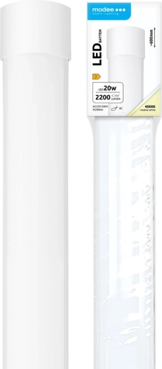 Modee Batten LED oprawa 20 W, 600 mm, 2200 lm, neutralna biel, IP20