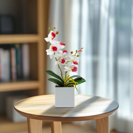 Sztuczna orchidea dekoracyjna 37 cm – 1 sztuka