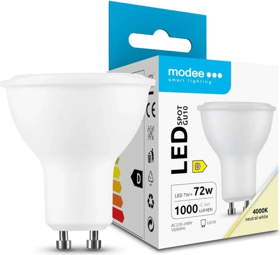 LED żarówka punktowa 7 W GU10 neutralna biel 1000 lm