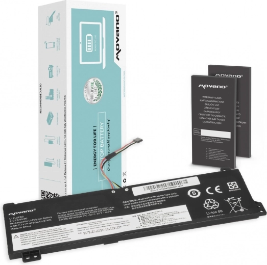 Movano bateria do laptopa Lenovo V130-15IGM / V330-15IKB / V530-14IKB / V530-15IKB (L17L2PB3) 4750 mAh 37 Wh