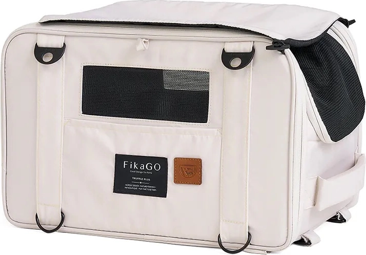 FIKAGO transporter podróżny dla psów i kotów Truffle Plus Creamy Cloud