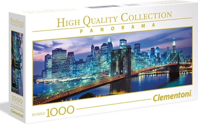 Puzzle panorama 1000 New York – Most Brookliński CLEMENTONI
