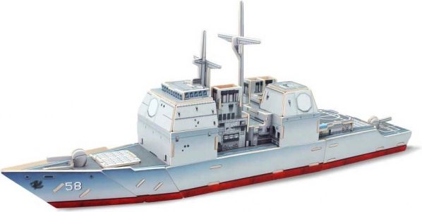 RoboTime drewniana układanka krążownik Aegis