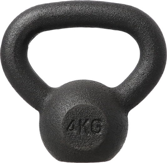 Żeliwny kettlebell HMS 4 kg, czarny