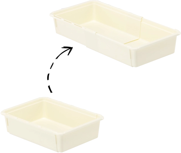 Organizer domowy MiniMax 25 × 18 × 7 cm, plastikowy pojemnik