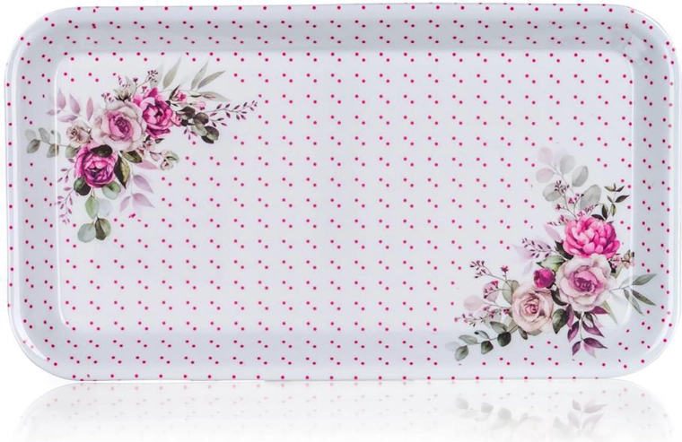 Taca z melaminy ROSE 29,5 × 16,5 cm