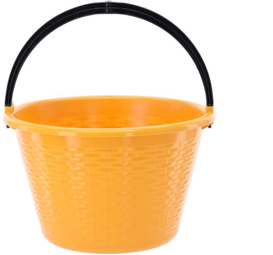 Plastowe okrągłe wiadro 15 l z mocnym uchwytem