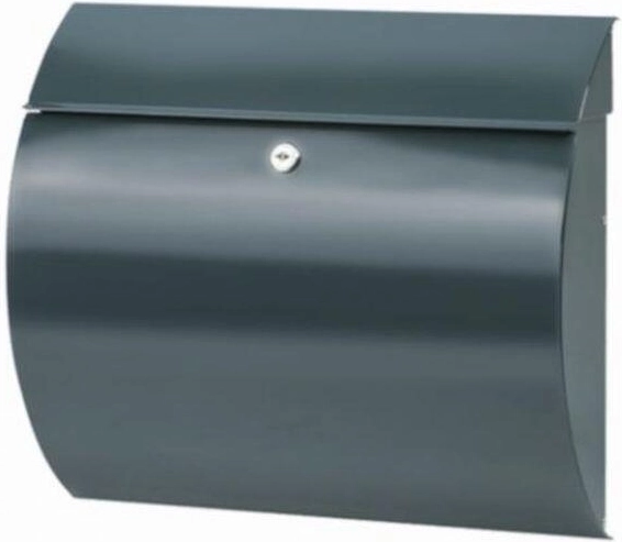 Skrzynka pocztowa Toscana antracytowa z ocynkowanej stali 330 × 360 × 100 mm