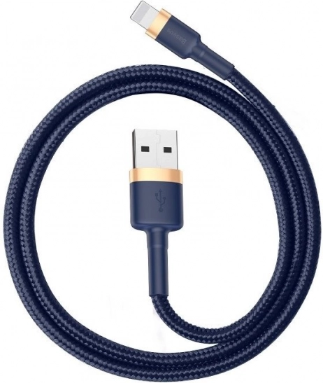 BASEUS Cafule kabel Lightning USB-A – Lightning 2 m, 1,5 A, złoty/granatowy