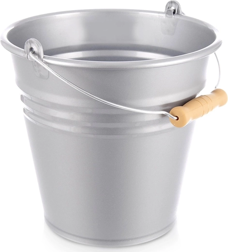 Plastowe szare wiadro 10 l