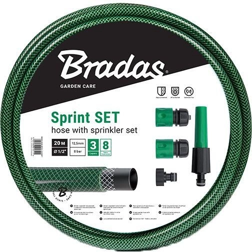 Wąż ogrodowy z zestawem SPRINT 1/2″, 20 m
