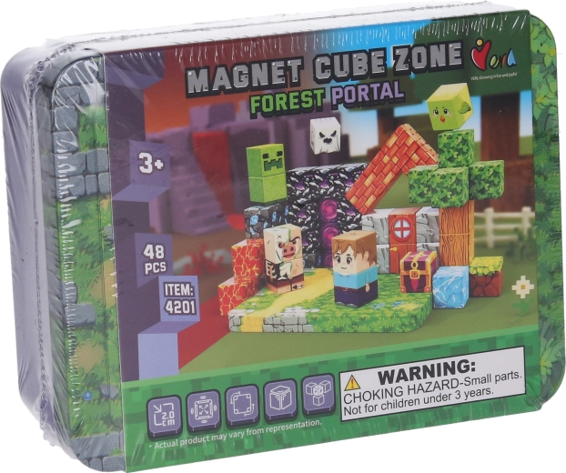 Magnetyczny zestaw konstrukcyjny Forest Portal, 48 szt. – Magnet Cube Zone