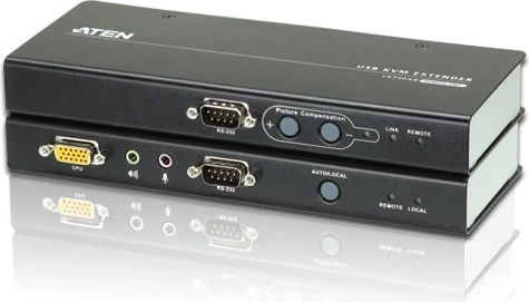ekstender usb kvm vga/audio przez cat5 z rs-232 (1280×1024 @ 200 m)