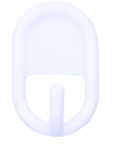 Samoprzylepny plastikowy haczyk o udźwigu 1 kg