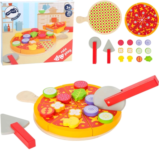 Drewniana pizza do krojenia Small Foot