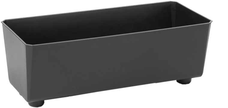 Skrzynka na kwiaty SAGA 375 × 170 mm czarna