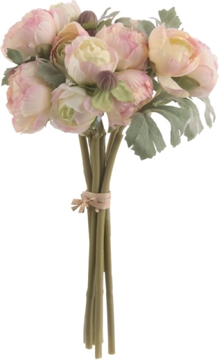 Sztuczny jaskier w pęczku żółty 24 cm
