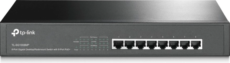 TP-Link TL-SG1008MP gigabitowy 8-portowy switch PoE+ do desktopu i szafy rack