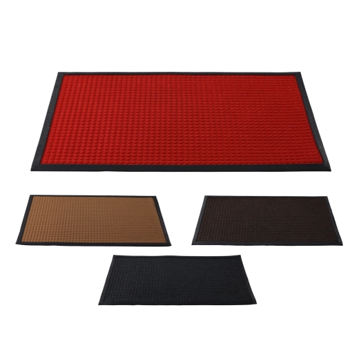 Gumowa wycieraczka wejściowa z polipropylenową nawierzchnią 60 × 90 cm