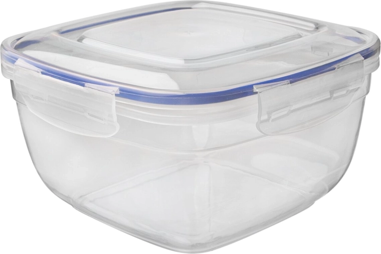 Prim kwadratowy pojemnik plastikowy z uszczelką 0,9 l