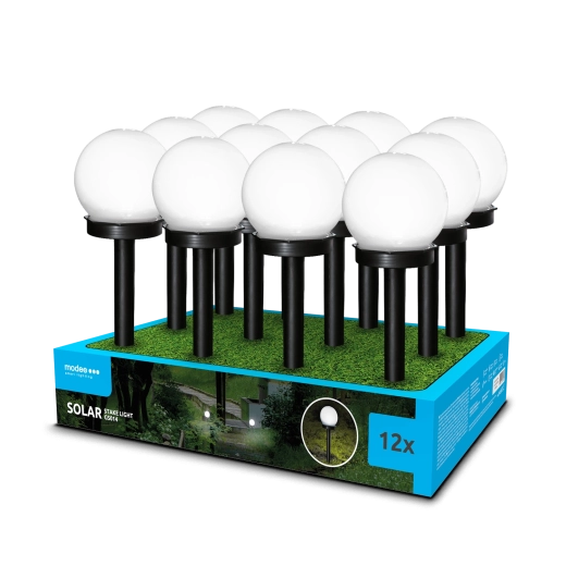 Modee solarna ogrodowa lampa LED do ziemi GS014 38 cm zimna biała