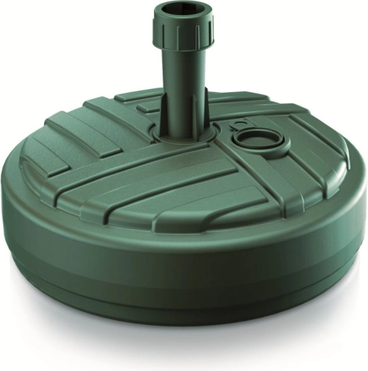 Podstawa pod parasol 39 cm – zielony plastikowy stojak z możliwością napełniania