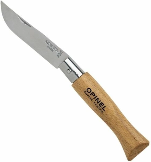Opinel N°05 Inox nóż składany 6 cm z drewna bukowego