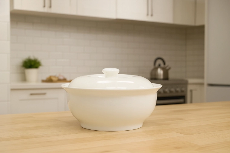 Porcelanowa misa z pokrywką 1,5 l