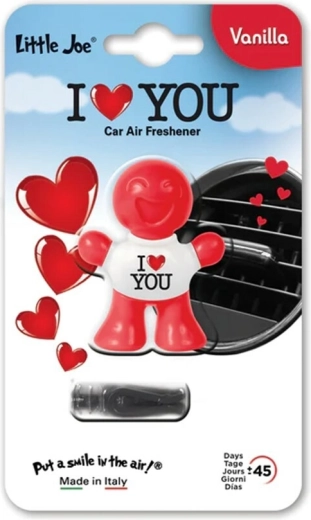 Little Joe Supair Drive 3D odświeżacz powietrza do auta vanilla I love you - 1 sztuka