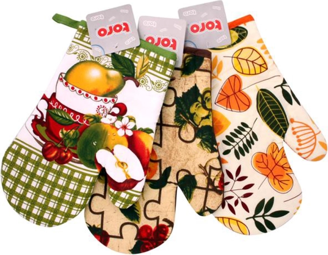 Bawełniana rękawica kuchenna z pętelką 27 × 19 cm