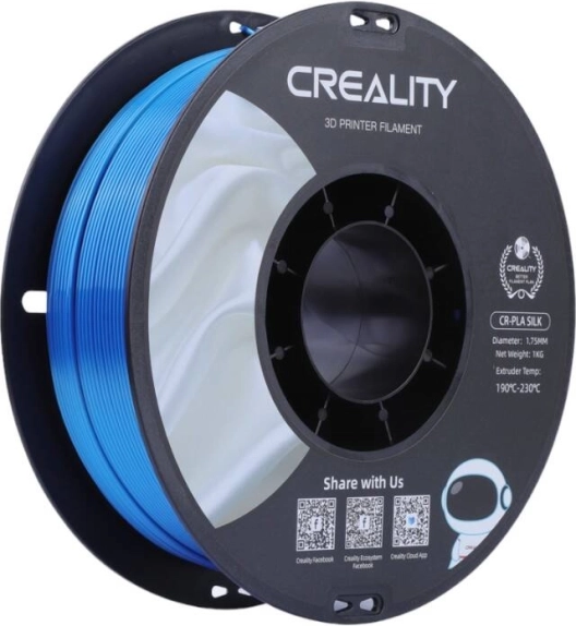 Creality CR-PLA Silk filament 1,75 mm niebieski