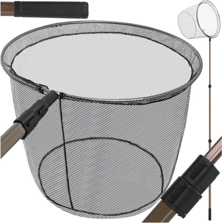 Teleskopowy podbierak wędkarski 335 cm TRIZAND z głęboką siatką 48 cm