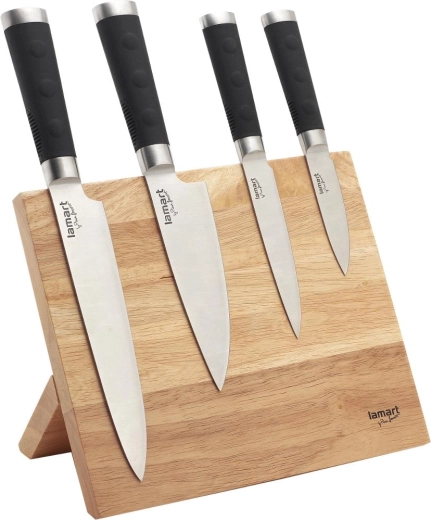 Lamart zestaw 4 noży na magnetycznym stojaku Blade
