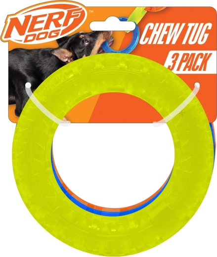 Nerf Dog zestaw przezroczystych aportowych kółek ze spikami 12,5 cm (3 szt.)
