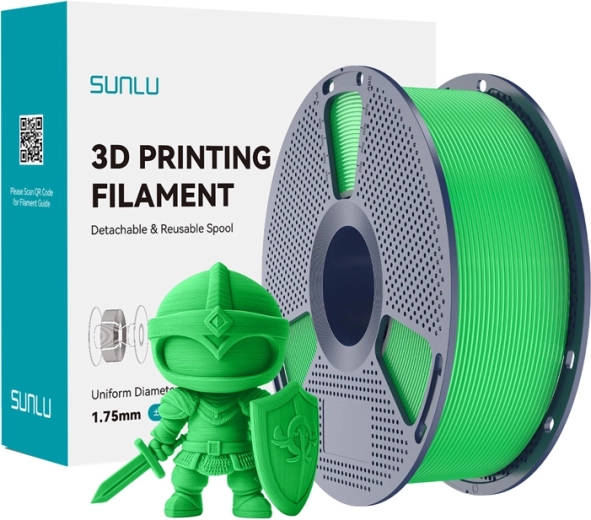 Sunlu PLA+ filament 1,75 mm zielony