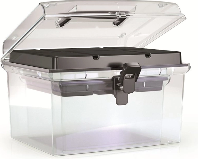 Plastowe organizery NUF zestaw 2w1, czarne