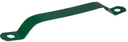 Obejma powlekana na słupek 38 mm, zielona