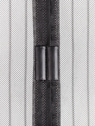 Magnetyczna moskitiera drzwiowa 100 × 210 cm, czarna