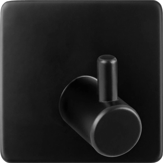 Samoprzylepny metalowy wieszak 4,5 × 4,5 × 2,03 cm – czarny