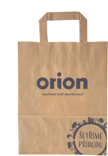 Papierowa torba reklamowa RM z motywem „Oszczędzamy naturę” 22 × 28 cm