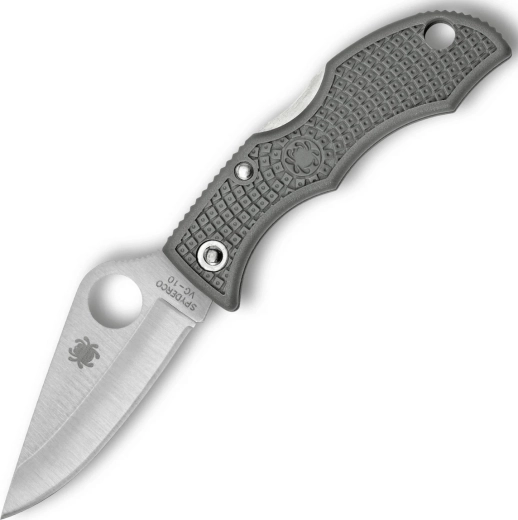 Spyderco Ladybug 3 lekki nóż składany, satynowane ostrze VG-10, foliage green FRN 4,9 cm
