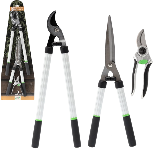 Zestaw trzech nożyc ogrodowych 20/51/54 cm