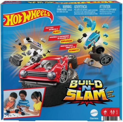 Hot Wheels Gra Zbuduj i Rozbij Auta HLX91