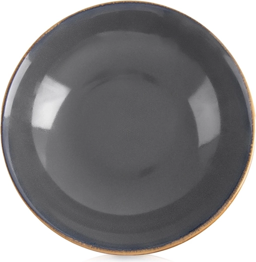 Głęboki ceramiczny talerz szary Glaze 20,5 cm