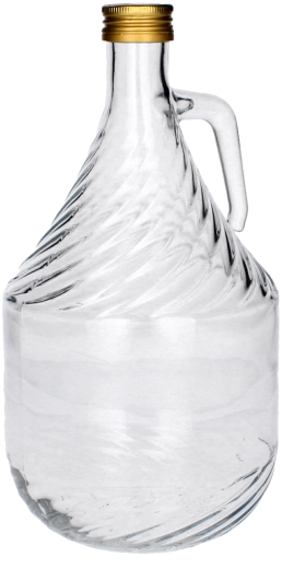 Szklany gąsior 2 l z metalową zakrętką