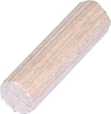 Drewniane ryflowane kołki 10 × 40 mm, 50 szt., FSC
