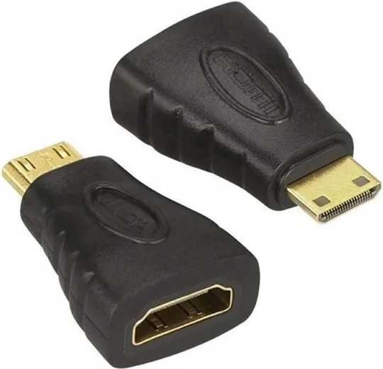 Adapter Hd27 hdmi mini hdmi złoty